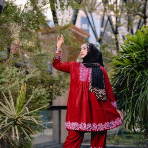 Arong Cotton Semi Long Tops Co-ords